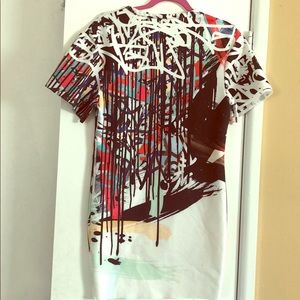 Zara Stretch-Fitted Graffiti Dress